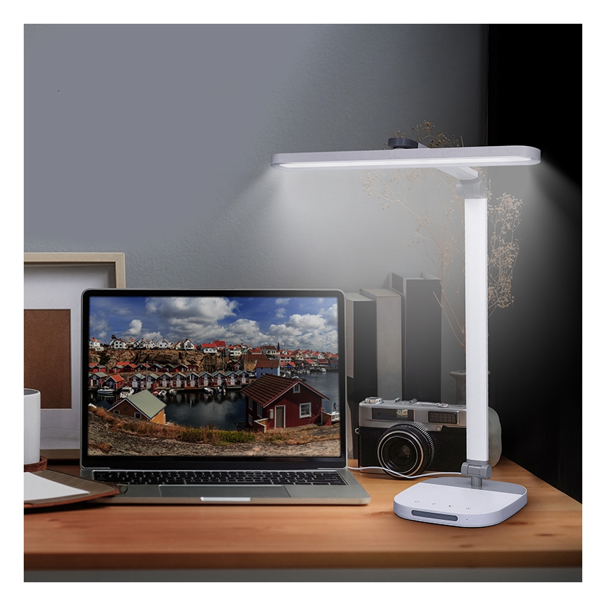 LED Dimmable επιτραπέζιο φωτιστικό αφής με νυχτερινό φωτισμό LED/10W/5V 3000/4000/5000K λευκό