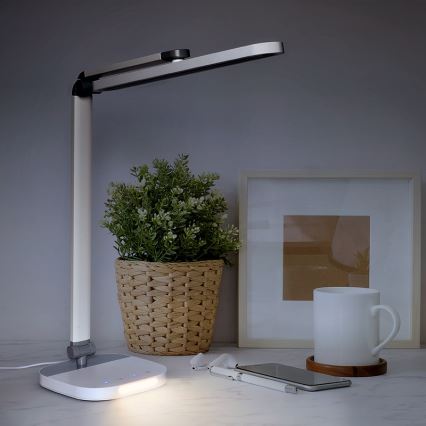 LED Dimmable επιτραπέζιο φωτιστικό αφής με νυχτερινό φωτισμό LED/10W/5V 3000/4000/5000K λευκό