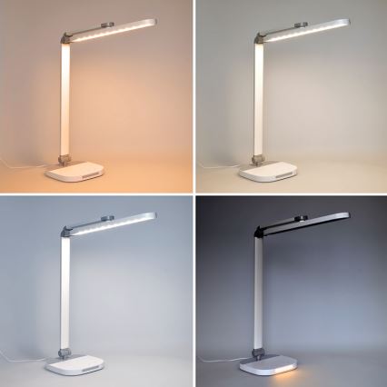 LED Dimmable επιτραπέζιο φωτιστικό αφής με νυχτερινό φωτισμό LED/10W/5V 3000/4000/5000K λευκό
