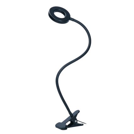 Ρυθμιζόμενη επιτραπέζια LED λάμπα με κλιπ LED/8W/230V 3000/4000/5000K μαύρη