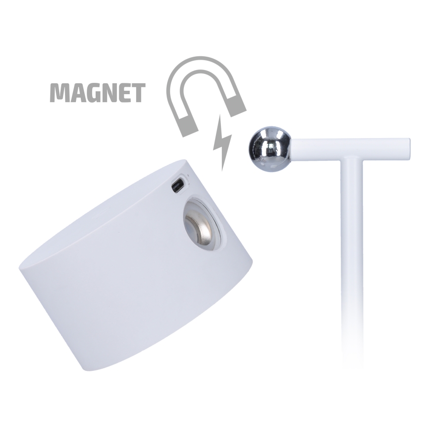 LED Dimming αφής επαναφορτιζόμενο φωτιστικό 3σε1 LED/4W/2000 mAh 3000/4000/6500K λευκό
