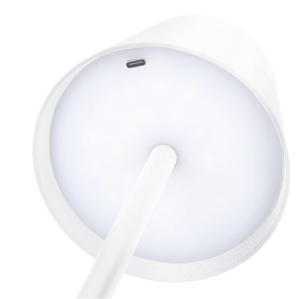 LED Ρυθμιζόμενο επαναφορτιζόμενο επιτραπέζιο φωτιστικό αφής LUCCA LED/3,7V 3000/4000/6500K 2000 mAh λευκό