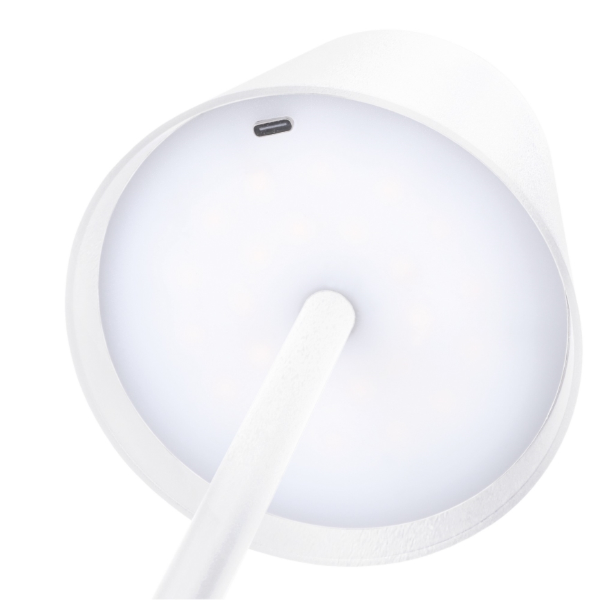 LED Ρυθμιζόμενο επαναφορτιζόμενο επιτραπέζιο φωτιστικό αφής LUCCA LED/3,7V 3000/4000/6500K 2000 mAh λευκό