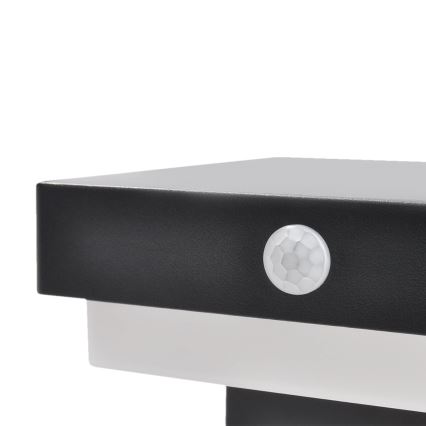 LED Ηλιακό Επιτοίχιο Φωτιστικό με Αισθητήρα Κίνησης και Λυκόφωτος PALERMO LED/5W/3,7V 2000 mAh IP54 μαύρο