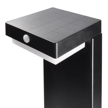 Ηλιακός LED φωτισμός με αισθητήρα κίνησης και λυκόφωτος PALERMO LED/5W/5V 2000 mAh IP54 μαύρο