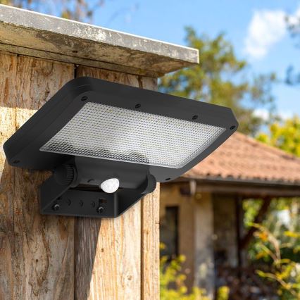 LED ηλιακός προβολέας με αισθητήρα LED/5W/3,7V 1500 mAh IP54