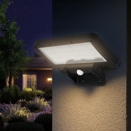 LED ηλιακός προβολέας με αισθητήρα LED/5W/3,7V 1500 mAh IP54