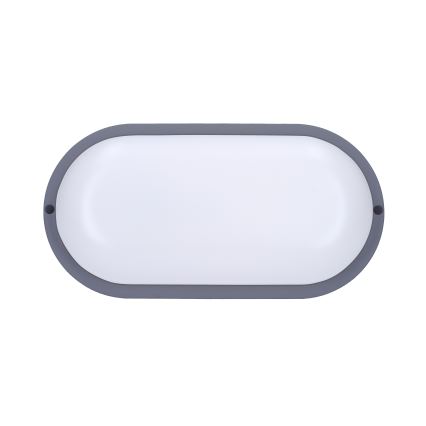 Φωτιστικό τοίχου LED Εξωτερικού χώρου LED/20W/230V 4000K IP54 γκρι οβάλ
