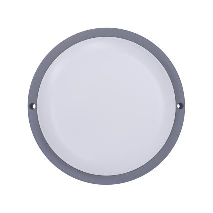 Επιτοίχιο φωτιστικό εξωτερικού χώρου LED LED/13W/230V 4000K IP54 γκρι στρογγυλό