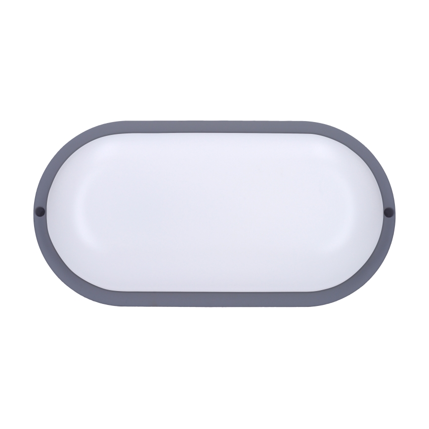Επιτοίχιο φωτιστικό εξωτερικού χώρου LED LED/20W/230V 4000K IP54 γκρι οβάλ