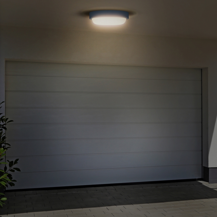 Επιτοίχιο φωτιστικό εξωτερικού χώρου LED LED/20W/230V 4000K IP54 γκρι στρογγυλό