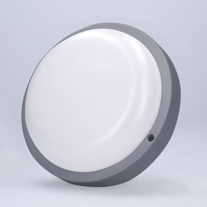 Επιτοίχιο φωτιστικό εξωτερικού χώρου LED LED/20W/230V 4000K IP54 γκρι στρογγυλό