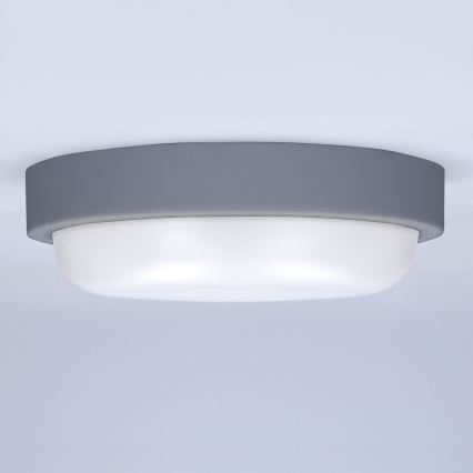 Επιτοίχιο φωτιστικό εξωτερικού χώρου LED LED/20W/230V 4000K IP54 γκρι στρογγυλό