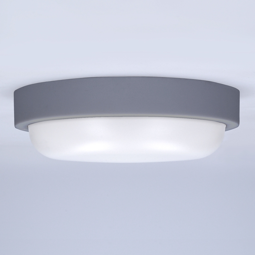 Επιτοίχιο φωτιστικό εξωτερικού χώρου LED LED/20W/230V 4000K IP54 γκρι στρογγυλό