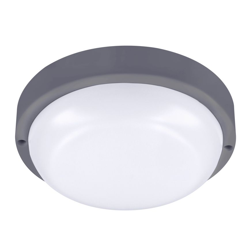 Επιτοίχιο φωτιστικό εξωτερικού χώρου LED LED/20W/230V 4000K IP54 γκρι στρογγυλό