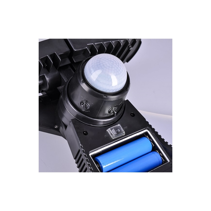 LED Ηλιακός προβολέας με αισθητήρα 2000mAh LED/8W/3,7V IP44