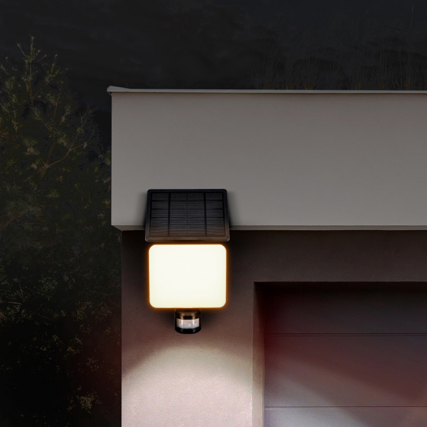 Ηλιακός προβολέας LED με αισθητήρα κίνησης LED/11W/3,7V 4400mAh 3000K/4000K/6500K IP54