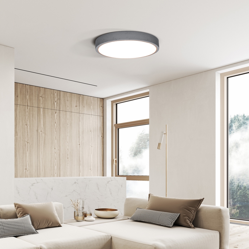 LED Dimmable φωτιστικό οροφής GREY LED/60W/230V 3000-6500K γκρι διάμετρος 49 cm + τηλεχειριστήριο