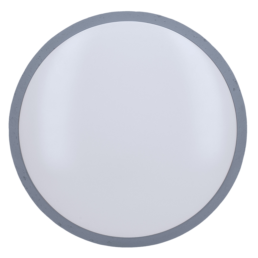 LED Dimmable φωτιστικό οροφής GREY LED/60W/230V 3000-6500K γκρι διάμετρος 49 cm + τηλεχειριστήριο