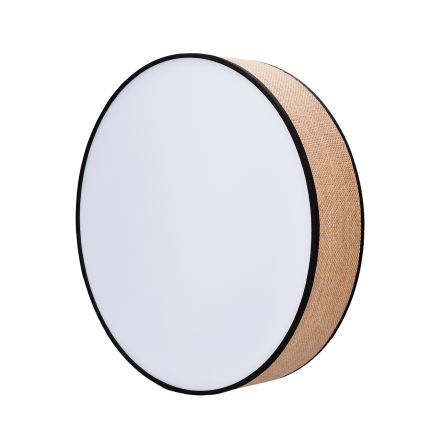 LED Dimmable φωτιστικό οροφής BROWNIE LED/48W/230V 3000-6500K καφέ διάμετρος 40 cm + τηλεχειριστήριο