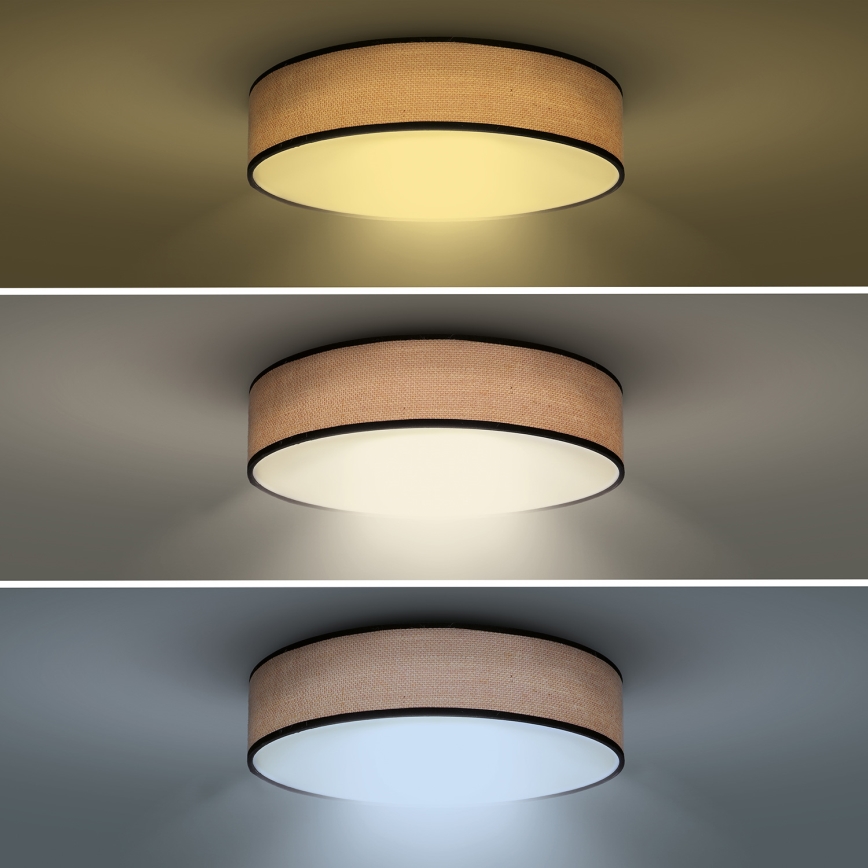 LED Ρυθμιζόμενο φωτιστικό οροφής BROWNIE LED/60W/230V 3000-6500K καφέ διάμ. 50 εκ. + τηλεχειριστήριο