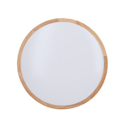 LED Dimmable φωτιστικό οροφής SOLID OAK LED/48W/230V 3000-6500K δρυς διάμετρος 39 cm + τηλεχειριστήριο