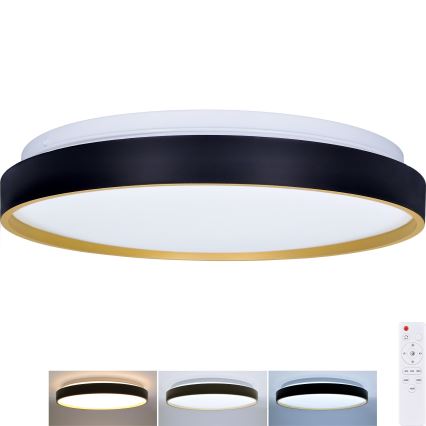 LED Dimmable φωτιστικό οροφής CALA LED/48W/230V 3000-6500K μαύρο/χρυσό + τηλεχειριστήριο