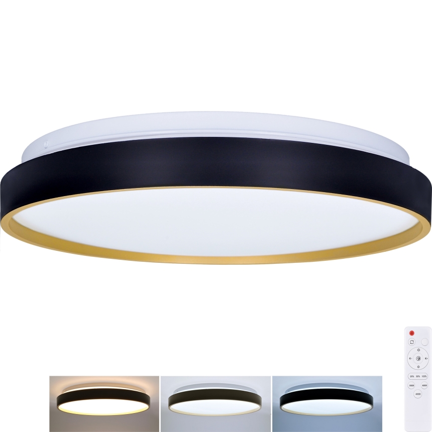 LED Dimmable φωτιστικό οροφής CALA LED/48W/230V 3000-6500K μαύρο/χρυσό + τηλεχειριστήριο