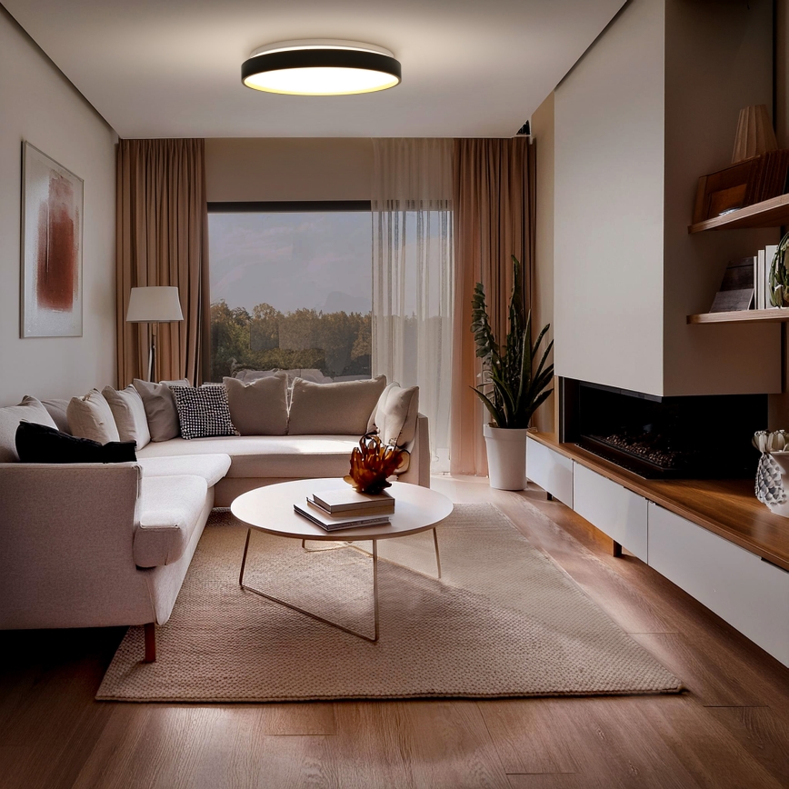 LED Dimmable φωτιστικό οροφής CALA LED/48W/230V 3000-6500K μαύρο/χρυσό + τηλεχειριστήριο