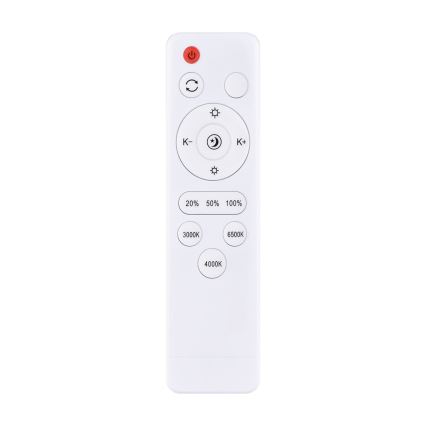 LED Dimmable φωτιστικό οροφής PENLEY LED/48W/230V 3000-6500K διάμετρος 40 cm μαύρο + τηλεχειριστήριο