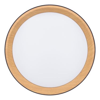 LED Dimmable φωτιστικό οροφής LARIOS LED/48W/230V 3000-6500K διάμετρος 39 cm μαύρο + τηλεχειριστήριο
