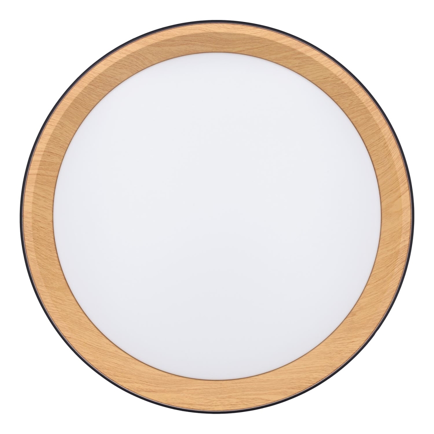 LED Dimmable φωτιστικό οροφής LARIOS LED/48W/230V 3000-6500K διάμετρος 39 cm μαύρο + τηλεχειριστήριο