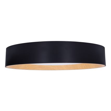 LED Dimmable φωτιστικό οροφής LARIOS LED/48W/230V 3000-6500K διάμετρος 39 cm μαύρο + τηλεχειριστήριο