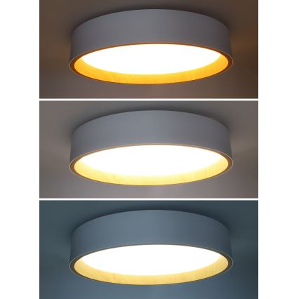 LED Dimmable φωτιστικό οροφής LARIOS LED/48W/230V 3000-6500K διάμετρος 39 cm λευκό + τηλεχειριστήριο