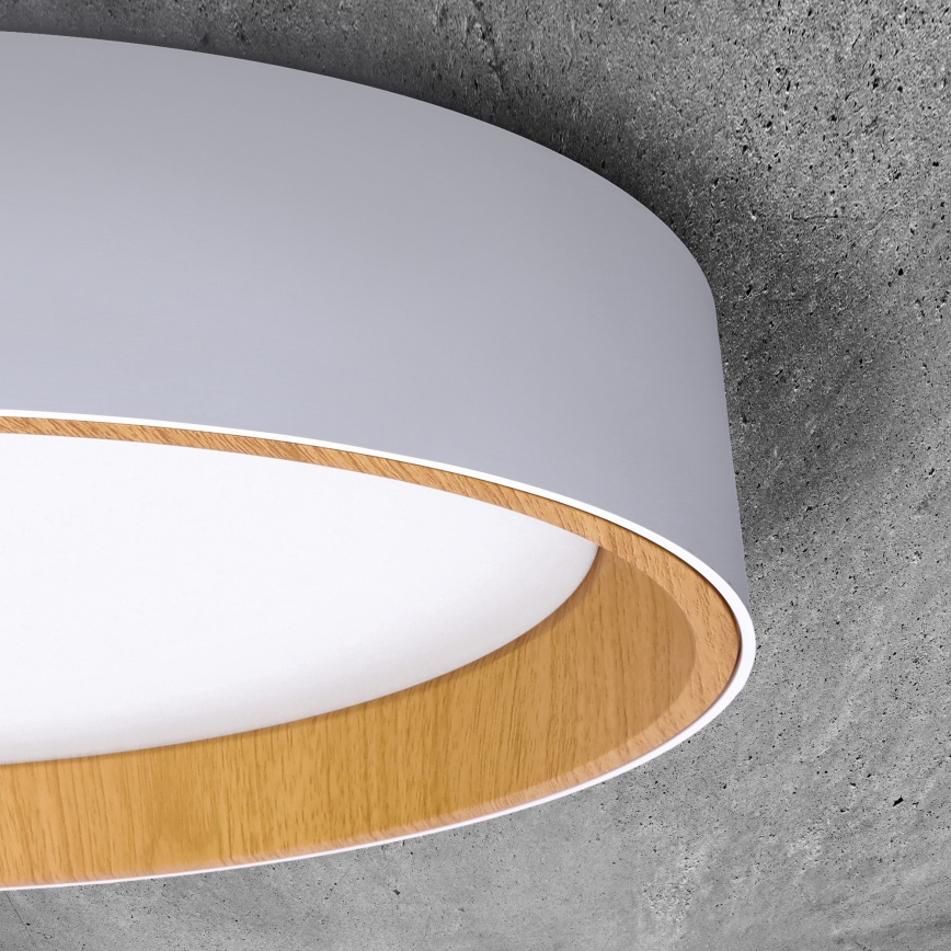 LED Dimmable φωτιστικό οροφής LARIOS LED/48W/230V 3000-6500K διάμετρος 39 cm λευκό + τηλεχειριστήριο