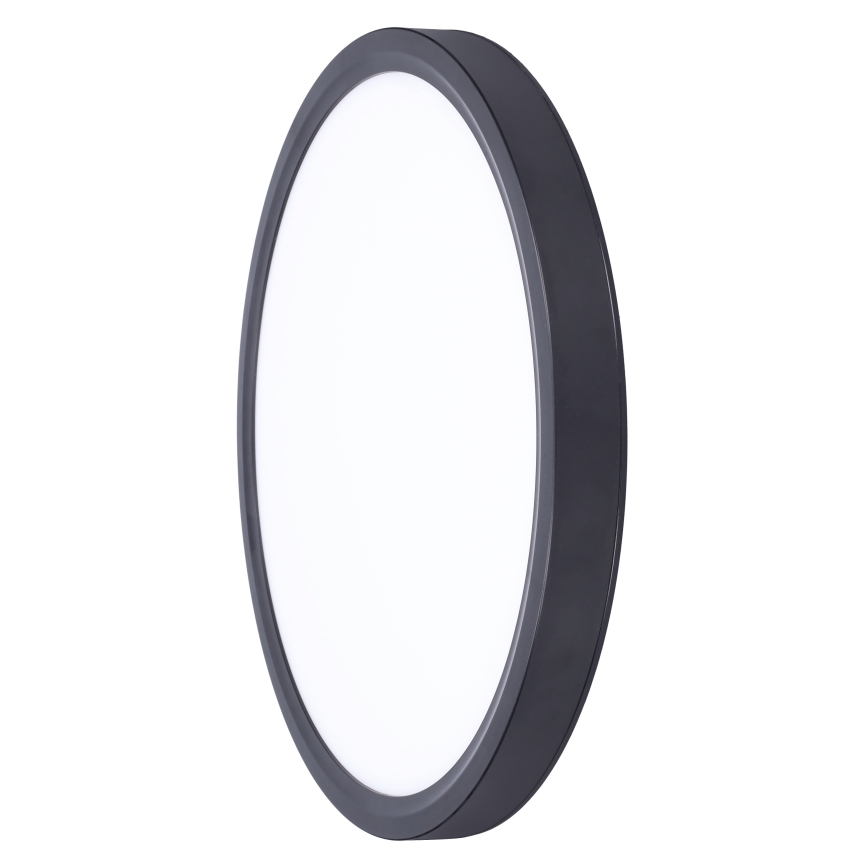 LED Ρυθμιζόμενο Φωτιστικό Οροφής ESTELA LED/36W/230V Ø30 εκ. Μαύρο + Τηλεχειριστήριο