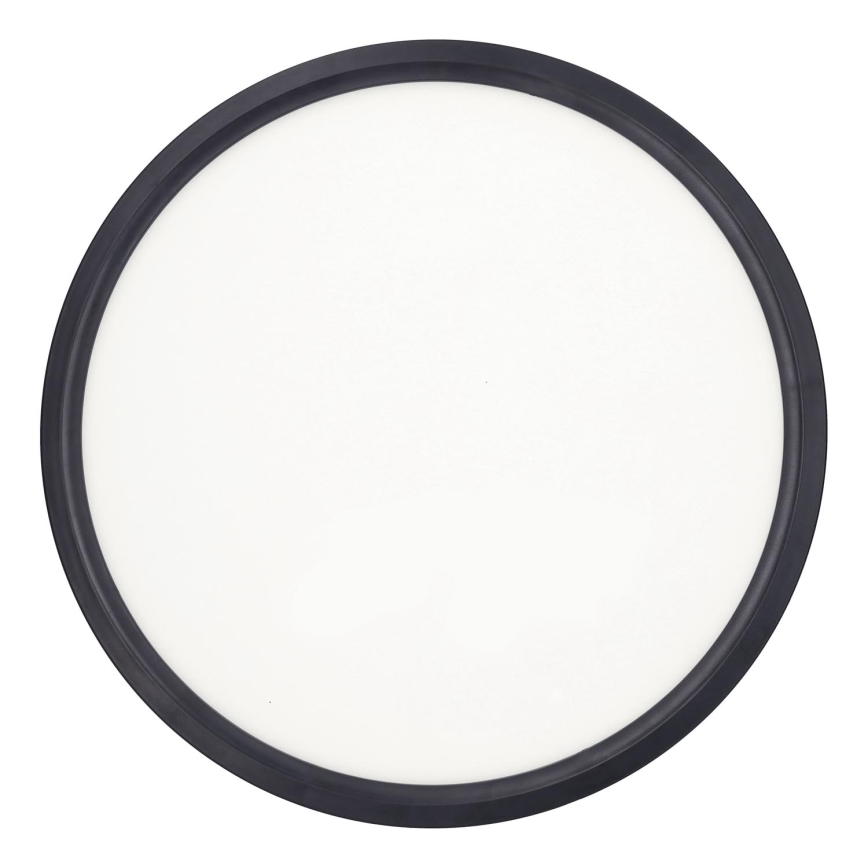 LED Ρυθμιζόμενο Φωτιστικό Οροφής ESTELA LED/36W/230V Ø30 εκ. Μαύρο + Τηλεχειριστήριο