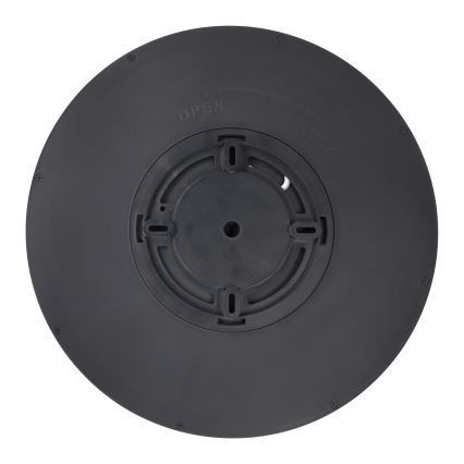 LED Ρυθμιζόμενο Φωτιστικό Οροφής ESTELA LED/36W/230V Ø30 εκ. Μαύρο + Τηλεχειριστήριο
