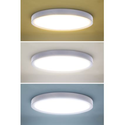 LED Dimmable φωτιστικό οροφής ESTELA LED/36W/230V διάμετρος 30 cm λευκό + τηλεχειριστήριο