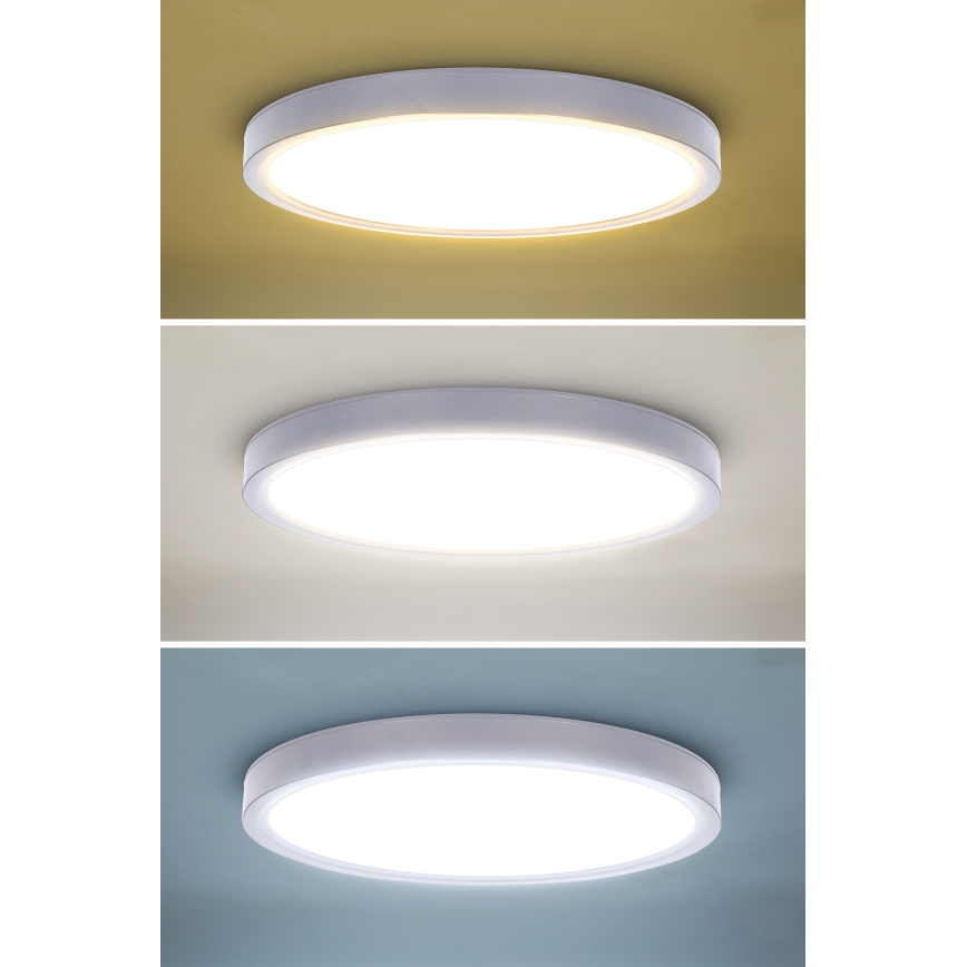 LED Dimmable φωτιστικό οροφής ESTELA LED/36W/230V διάμετρος 30 cm λευκό + τηλεχειριστήριο