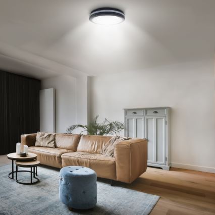 LED Dimmable φωτιστικό οροφής εξωτερικού χώρου LED/36W/40W/44W/230V 3000/4000/6500K IP65 μαύρο