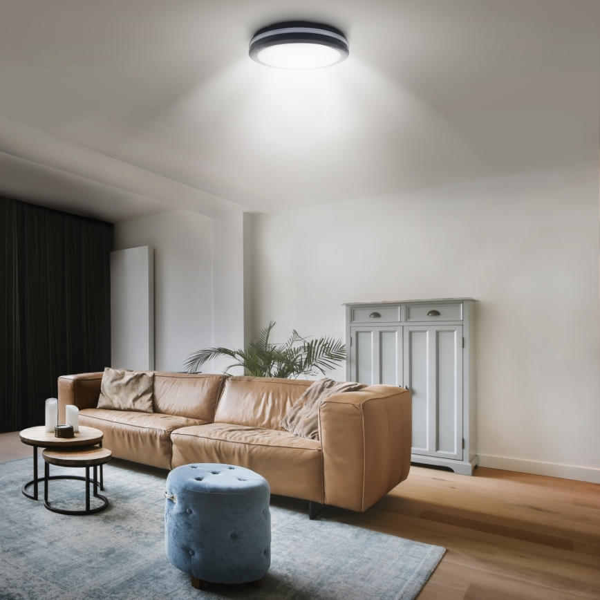 LED Dimmable φωτιστικό οροφής εξωτερικού χώρου LED/36W/40W/44W/230V 3000/4000/6500K IP65 μαύρο