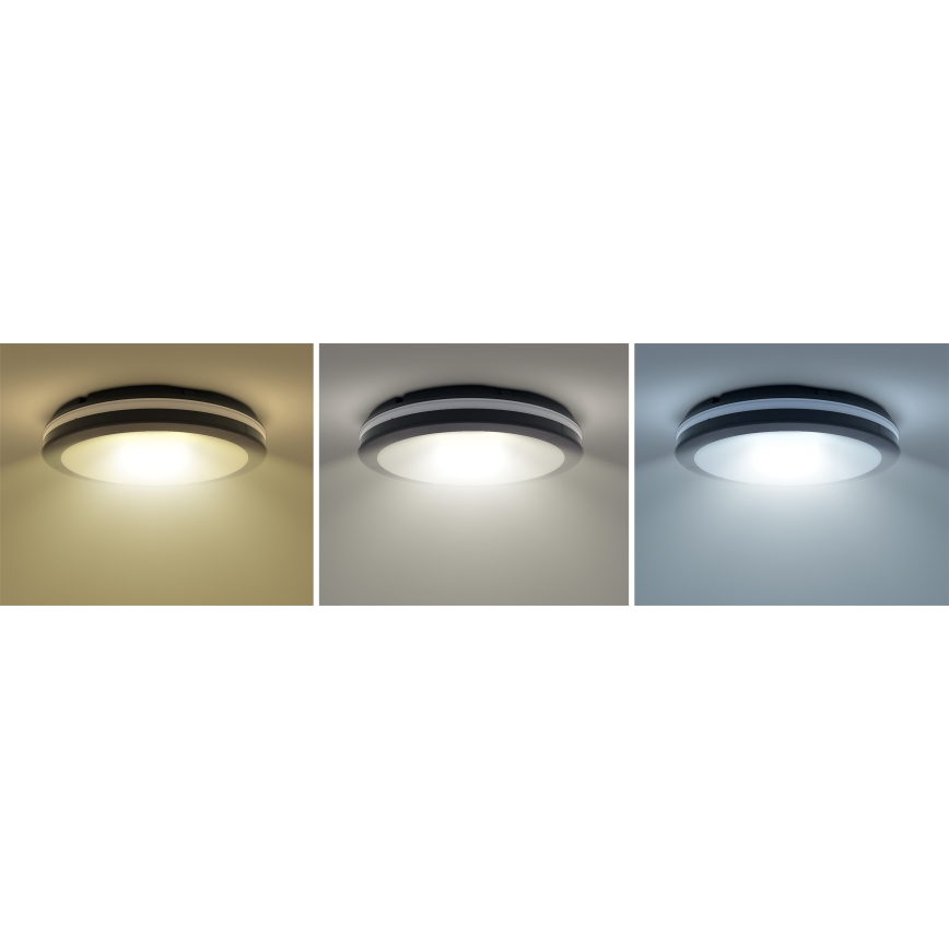 LED Dimmable φωτιστικό οροφής εξωτερικού χώρου LED/36W/40W/44W/230V 3000/4000/6500K IP65 μαύρο