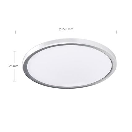 LED φωτιστικό οροφής μπάνιου ACATE LED/18W/230V 3000/4000/6000K διάμ. 22 εκ. IP54