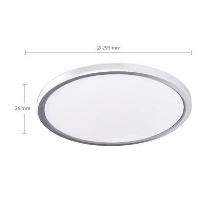 LED φωτιστικό οροφής για μπάνιο ACATE LED/24W/230V 3000/4000/6000K διάμ. 29,3 cm IP54