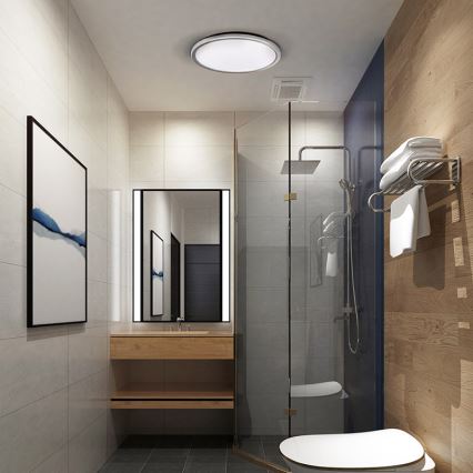 LED φωτιστικό οροφής για μπάνιο ACATE LED/24W/230V 3000/4000/6000K διάμ. 29,3 cm IP54