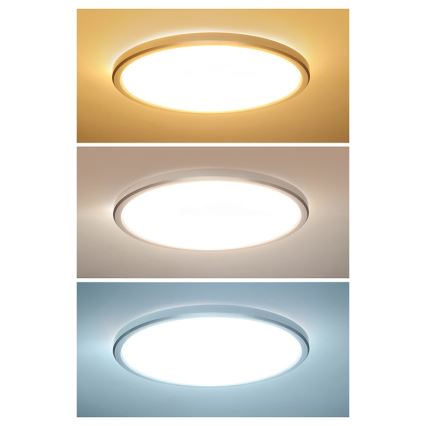 LED φωτιστικό οροφής για μπάνιο ACATE LED/24W/230V 3000/4000/6000K διάμ. 29,3 cm IP54