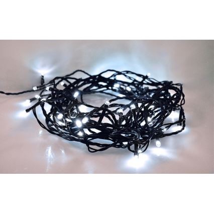 Γιρλάντα εξωτερικού χώρου LED 100 LED / 8 λειτουργίες IP44 13 m ψυχρό λευκό
