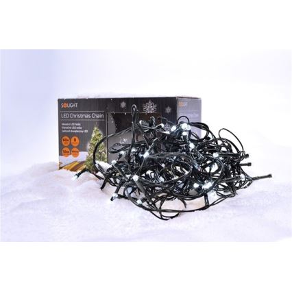 Γιρλάντα εξωτερικού χώρου LED 100 LED / 8 λειτουργίες IP44 13 m ψυχρό λευκό