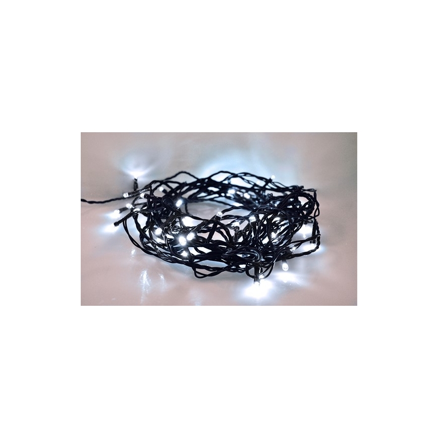 Χριστουγεννιάτικα λαμπάκια εξωτερικού χώρου LED 100xLED/8 λειτουργίες IP44 13m ψυχρό λευκό